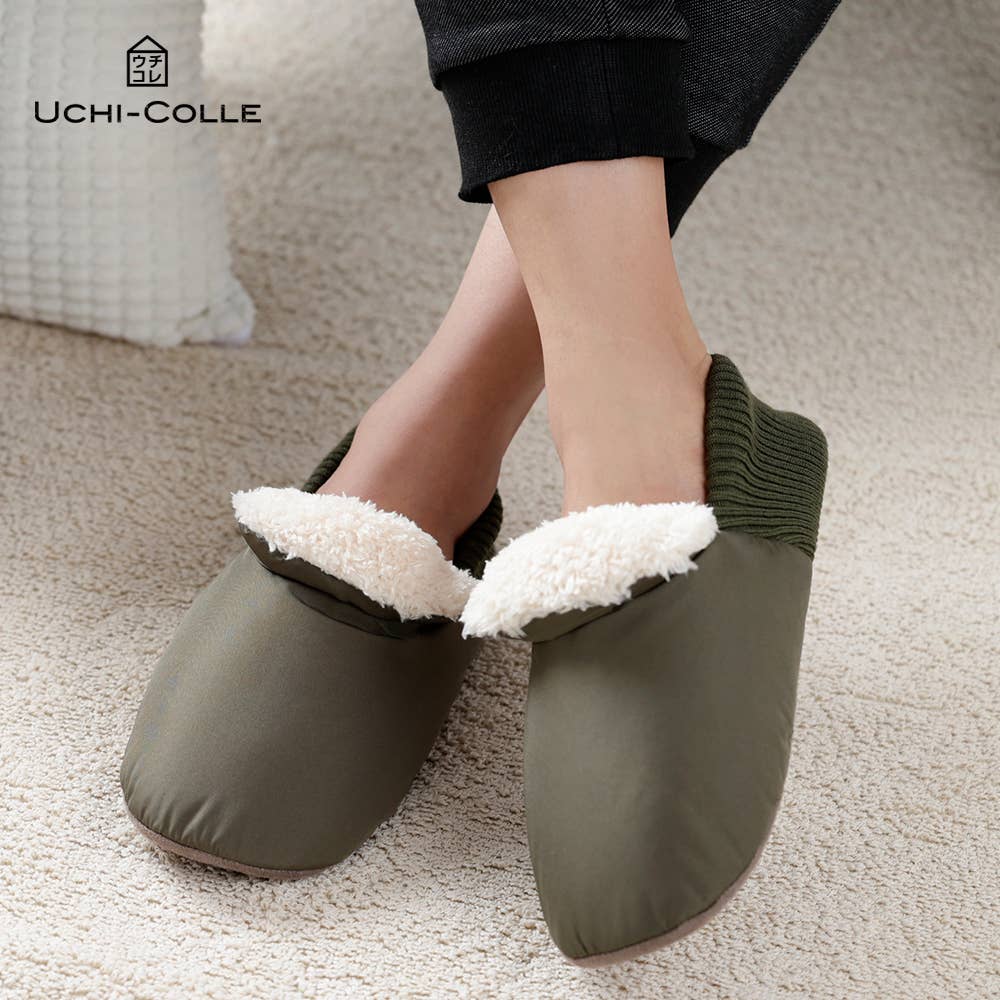 【ボア】バブーシュ型ルームシューズ【SALE】